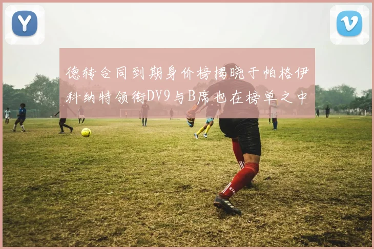 德转合同到期身价榜揭晓于帕格伊科纳特领衔DV9与B席也在榜单之中